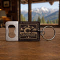 Estes Park Colorado Bottle Opener Keychain – Double-Sided Engraved Leatherette
