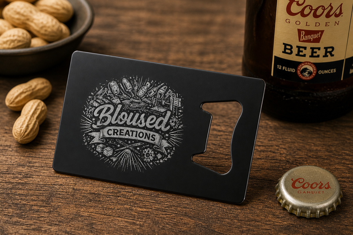 Custom Engraved Credit Card Bottle Opener